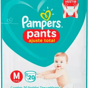 Kit c/8 und - FRALDA PAMPERS PANTS PACOTÃO M 20UN