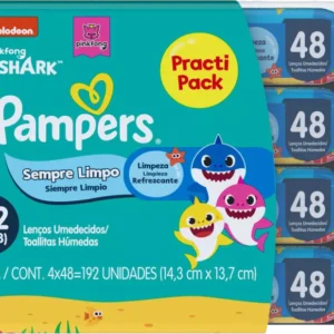 Kit c/04 und – LENÇO UMEDECIDO PAMPERS 48UN SEMPRE LIMPO