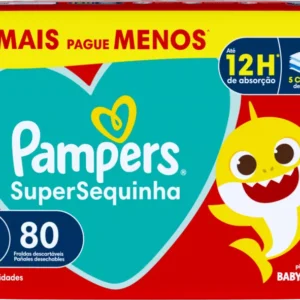 Kit c/02 und - FRALDA PAMPERS SUPERSEQUINHA G 80UN