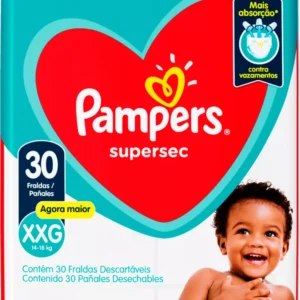 Kit c/04 und - FRALDA PAMPERS SUPERSEQUINHA XXG 30UN