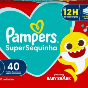 Kit c/04 und - FRALDA PAMPERS SUPERSEQUINHA M 40UN