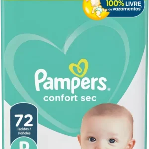 Kit c/02 und - FRALDA PAMPERS CONFORT SEC HIPER P 72UN