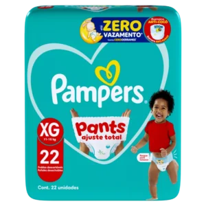 Kit c/08 und - FRALDA PAMPERS PANTS AJUSTE TOTAL MEGA XG 22UN