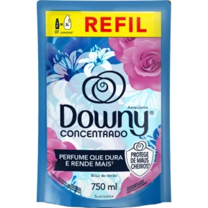 Kit c/04 und - AMACIANTE DOWNY 750ML BRISA DE VERÃO REFIL