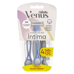 KIT c/08 und - APARELHO DEPILATÓRIO GILLETTE VENUS 3 ÍNTIMA PB 4UN
