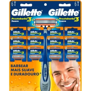KIT c/12 und - APARELHO DE BARBEAR PRESTOBARBA 3 SUAVE