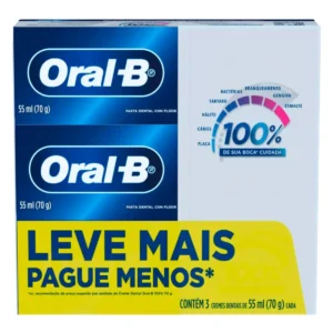 KIT c/06 und - CREME DENTAL ORAL-B 070G 100% CUIDADA