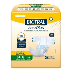 Kit c/08 und - FRALDA BIGFRAL DERMA PLUS REGULAR P 09UN GERIÁTRICA