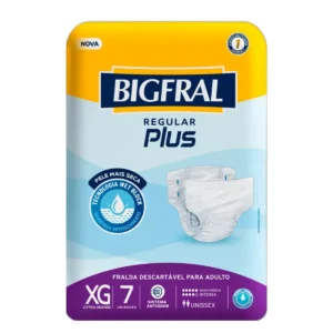 Kit c/08 und - FRALDA BIGFRAL REGULAR PLUS XG 07UN GERIÁTRICA