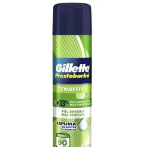 KIT c/08 und - ESPUMA DE BARBEAR GILLETTE PRESTOBARBA SENSITIVE 150G