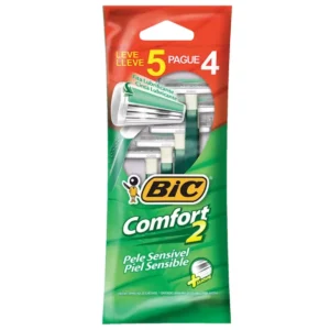 Kit c/03 - APARELHO DE BARBEAR BIC COMFORT 2 SENSÍVEL 5UN L5P4