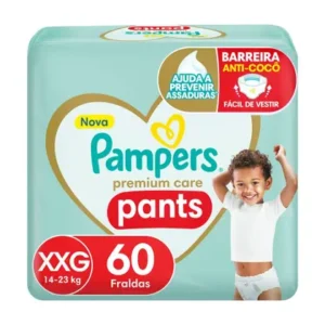 Kit c/04 und - Fralda Pampers Premium Care Pants XXG 60 Unidades