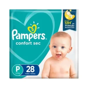 Kit c/04 und - Fralda Pampers Descartável Confort Sec P - 28 Unidades
