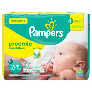 Kit c/04 und - Fralda Pampers Swaddlers Prematuro 27 Unidades