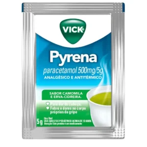 Kit c/12 und - Analgésico e Antitérmico Vick Pyrena 500mg/5g 5g Camomila