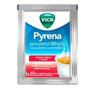 Kit c/12 und - Vick Pyrena Sabor Canela e Maçã Envelope 5g